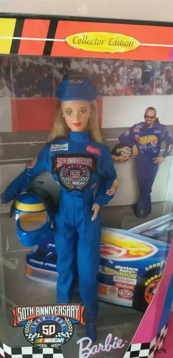 1998바비50주년 Nascar  카레이서  바비인형